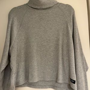 Calvin Klein Performance Turtleneck Sweater, Size XL, Light Grey